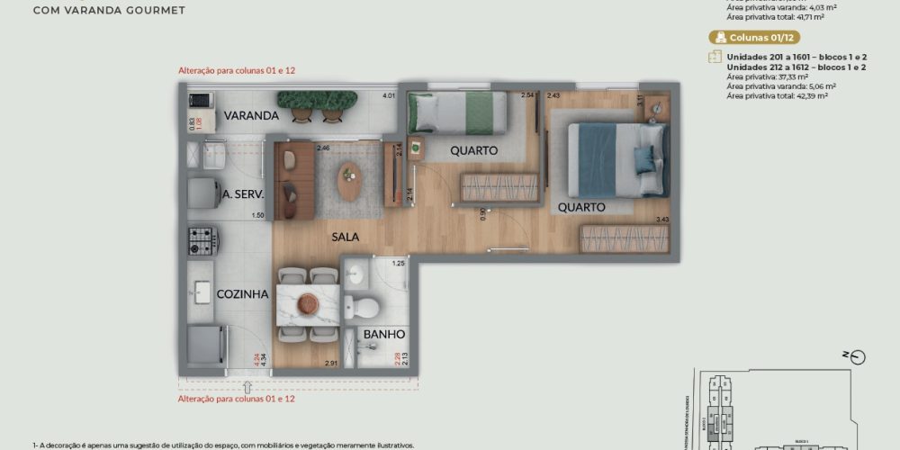 Planta do Renascença Residencial