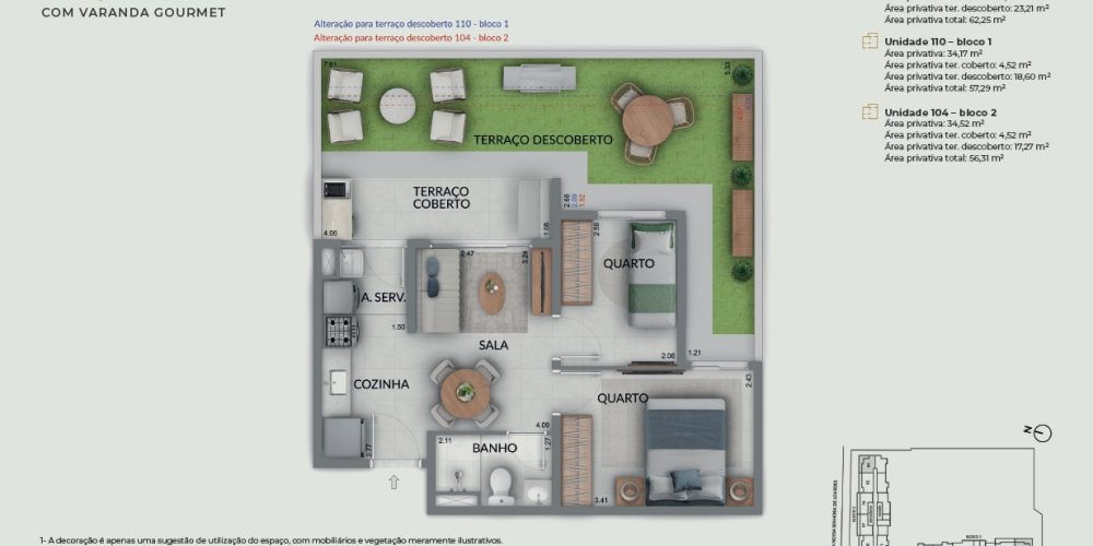 Planta do Renascença Residencial