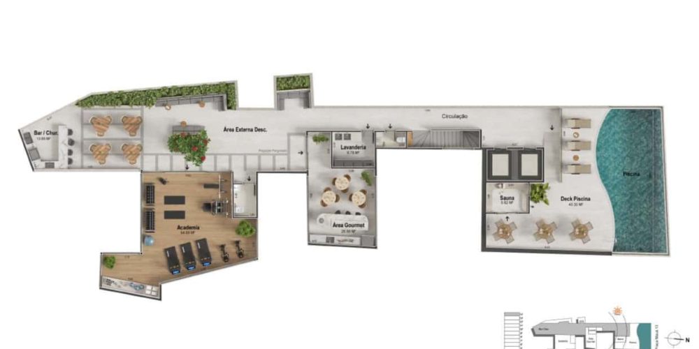 Planta do Agora Studios Boutique