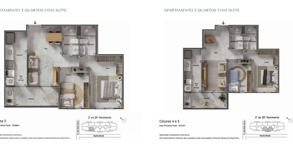 Planta do CTV Linea Residencial