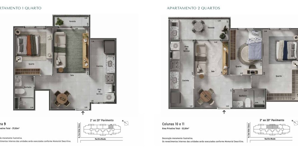 Planta do CTV Linea Residencial