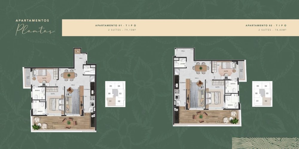 Planta do Dom Park Residencial