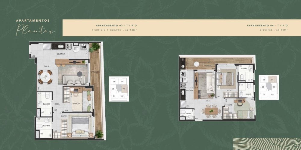 Planta do Dom Park Residencial