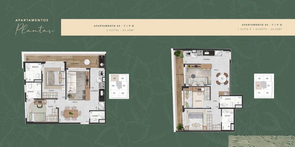 Planta do Dom Park Residencial